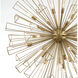 Dendelio 35 Light 54 inch Gold Chandelier Ceiling Light
