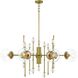 Traiton 9 Light 48 inch Gold Chandelier Ceiling Light