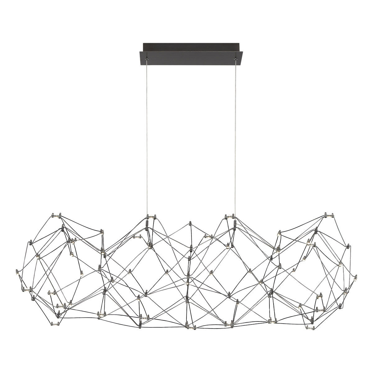 Leonardell Linear Chandelier Ceiling Light in Black