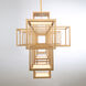 Ferro Linear Chandelier Ceiling Light in Gold
