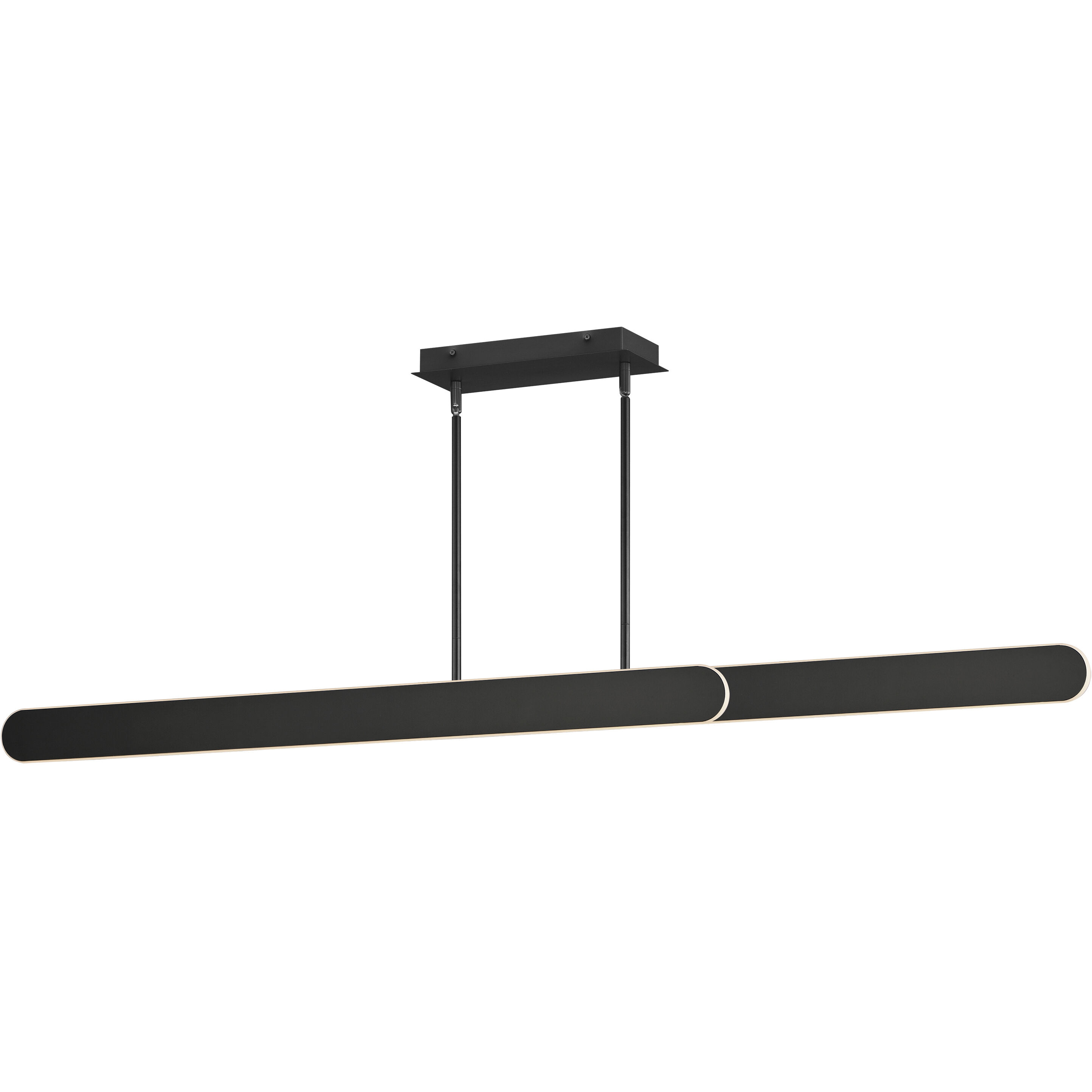 Belt LED 60 inch Black Linear Pendant Ceiling Light