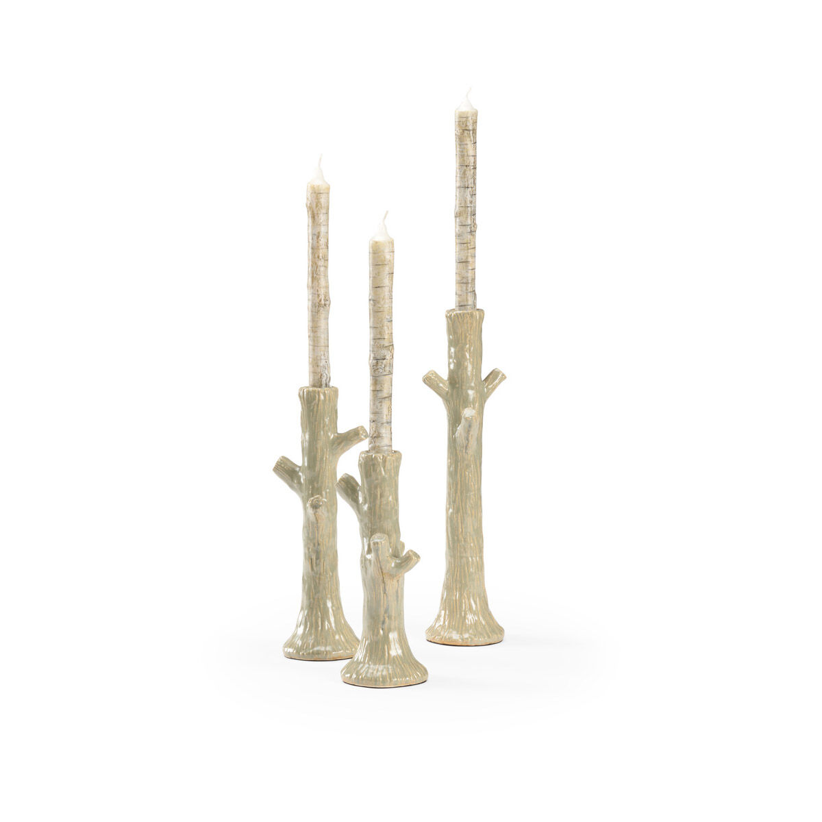 Wildwood 16 X 4 inch Candlesticks, Set of 3