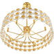 Perrene 8 Light 31.5 inch Gold Chandelier Ceiling Light
