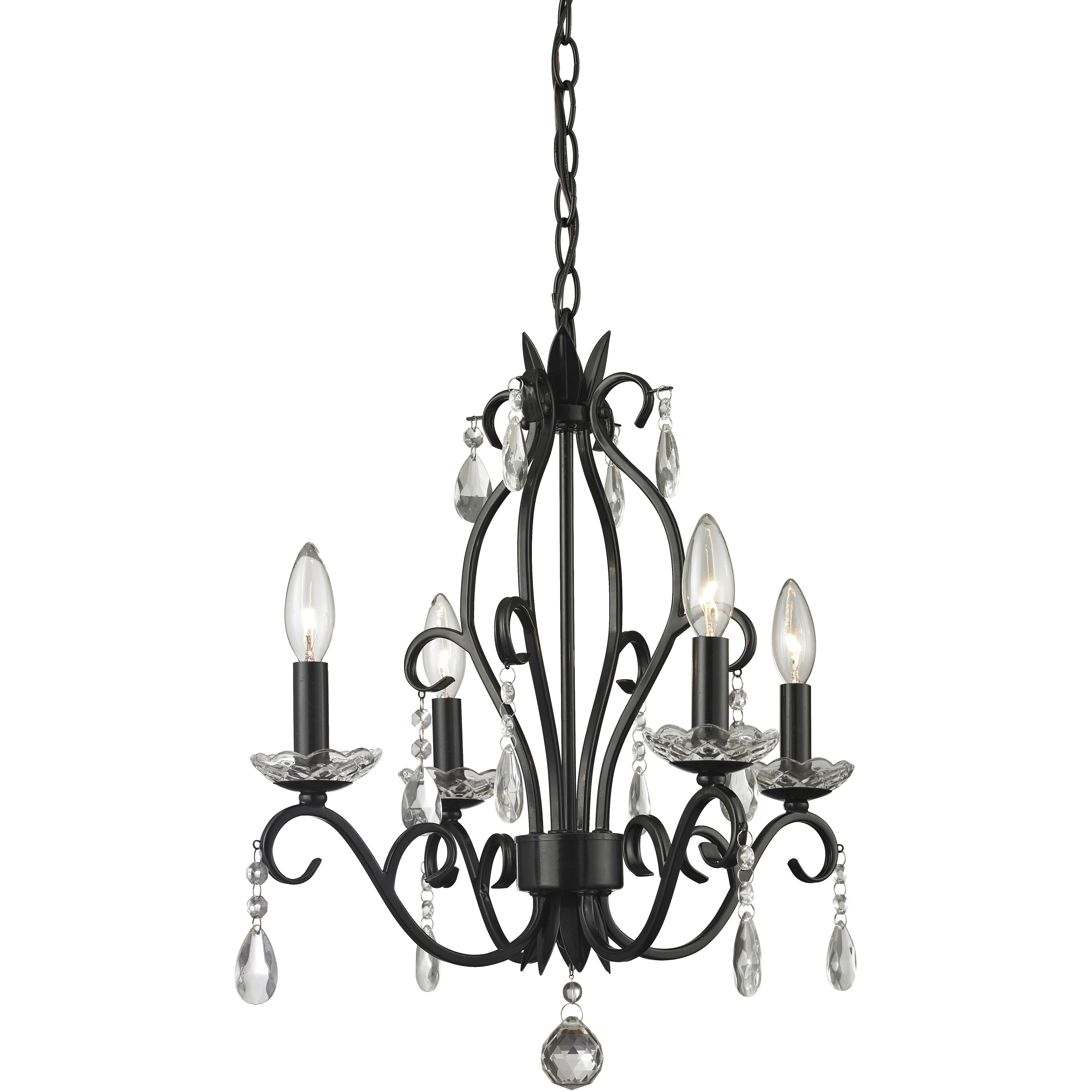 Princess 4 Light 17.13 inch Chandelier