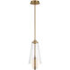 Solari LED 8 inch Gold Pendant Ceiling Light