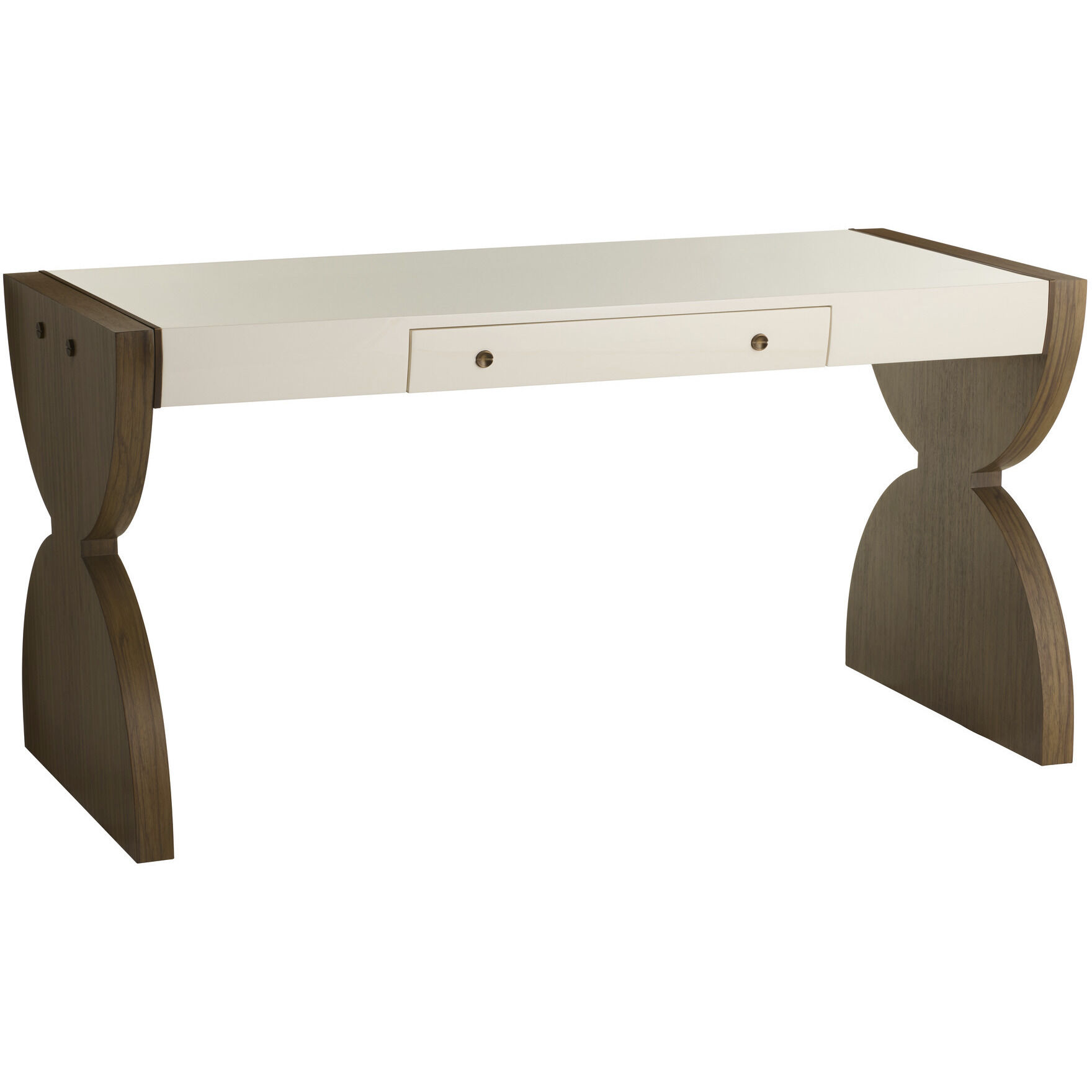 Myra 60 inch Opal and Vintage Brass Desk