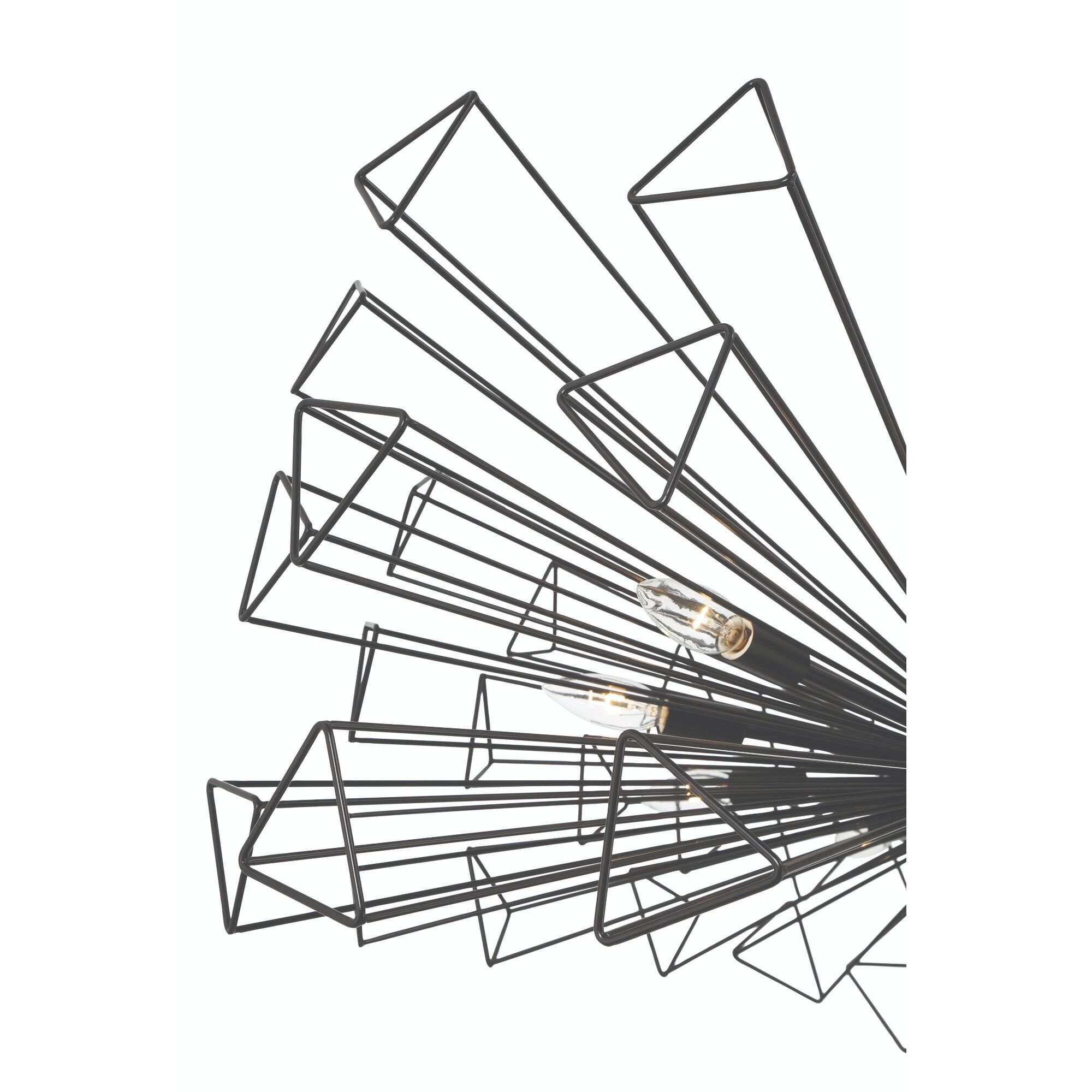 Dendelio 10 Light 24.5 inch Black Chandelier Ceiling Light