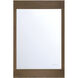 Mogano 36 X 24 inch Walnut Mirror