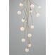 Athena LED 28 inch Antique Gold Chandelier Ceiling Light