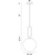 Prospect 1 Light 11.75 inch Gold Pendant Ceiling Light, Large