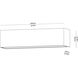 Stripe LED 2.36 inch Black Outdoor Wall Mount