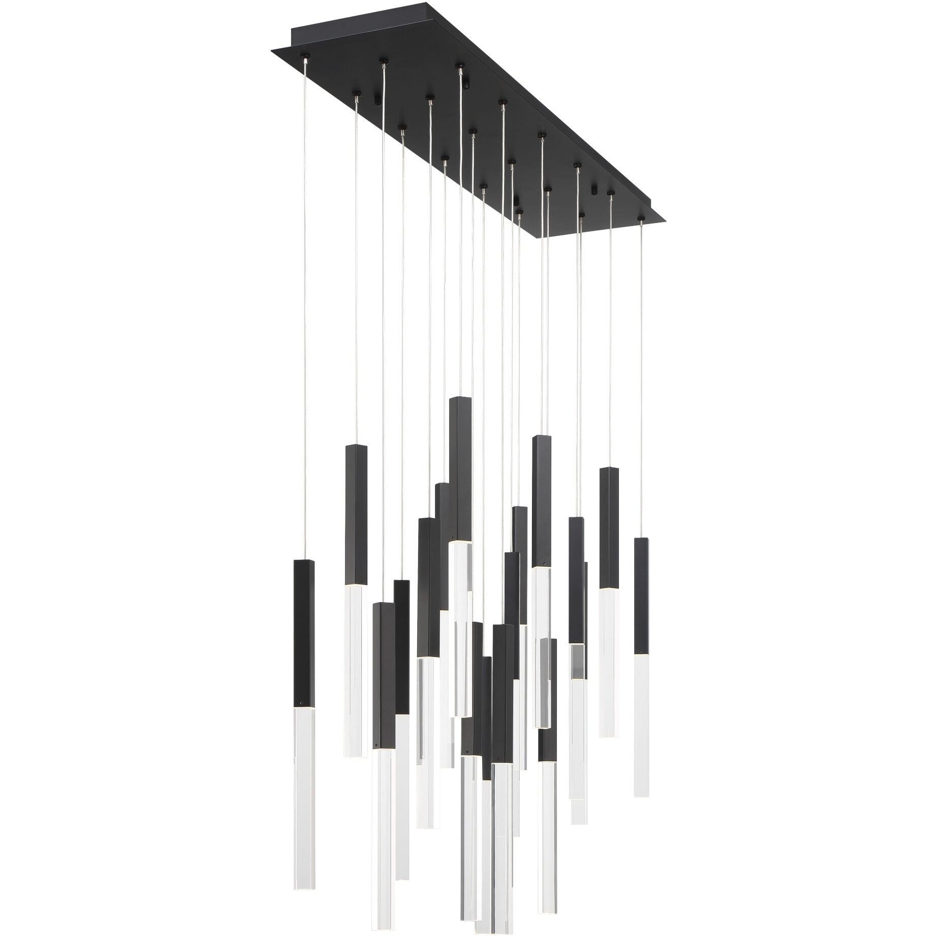 Benicio LED 9.75 inch Black Chandelier Ceiling Light