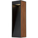 Timber 7 watt Wood Outdoor Bollard