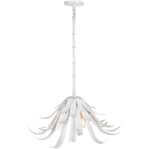 Kagra 3 Light 24 inch White Chandelier Ceiling Light