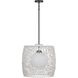 Lara 1 Light 18 inch Black Outdoor Pendant, Both Indoor/Outdoor