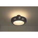 Macey LED 22.25 inch Harlow Bronze Semi-Flush Mount Ceiling Light