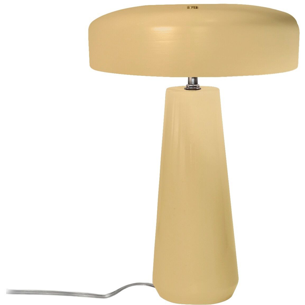Portable 17.75 inch 60.00 watt Muted Yellow and Polished Nickel Portable Lamp Portable Light