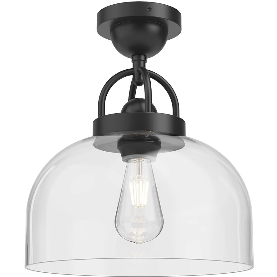 Alora Mood Lancaster 1 Light 11.50 inch Semi-Flush Mount
