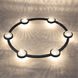 Circolo LED 36 inch Black Chandelier Ceiling Light