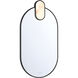 Mrissa 39 X 21 inch Matte Black LED Mirror