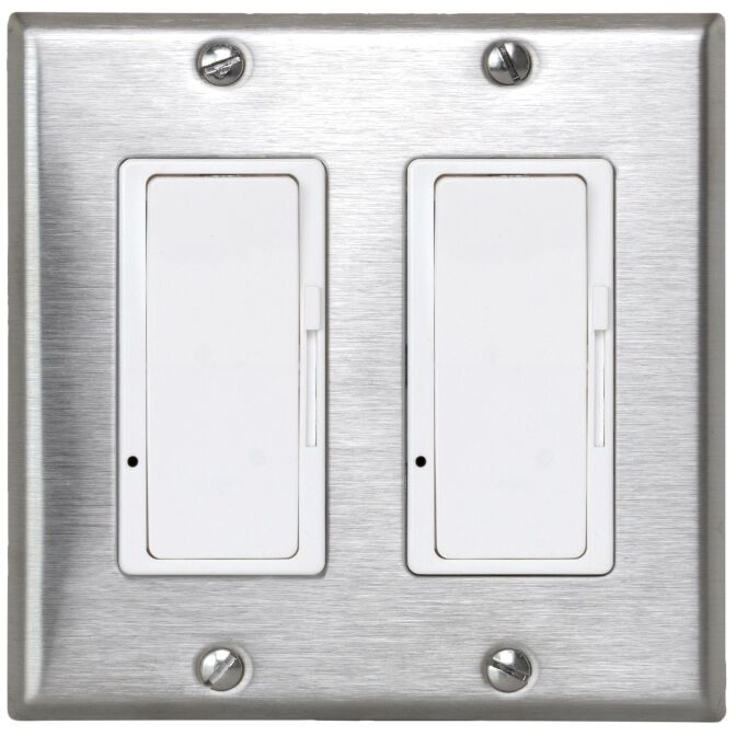 Ontario 5 X 3 inch Stainless Steel Patio Heater On/Off Switch in Two