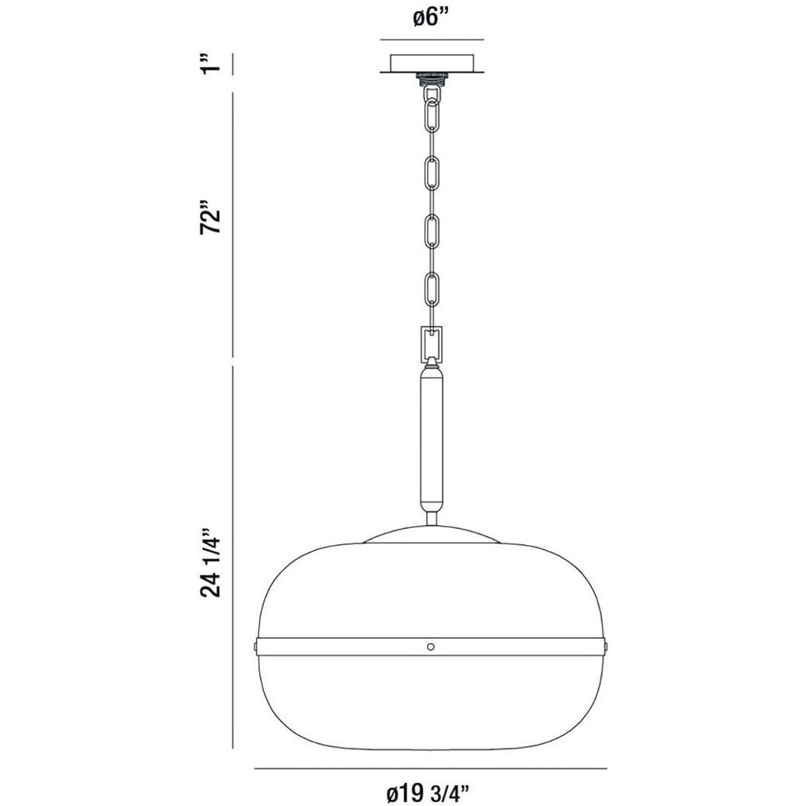 Nottingham 3 Light 19.75 inch Brass Pendant Ceiling Light, Large