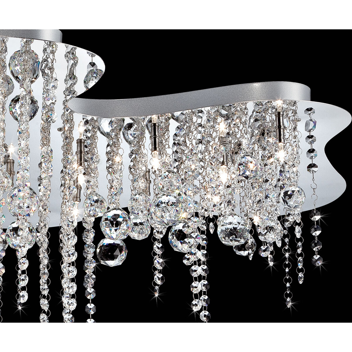 Alissa 18 Light 26 inch Chrome Flush Mount Ceiling Light