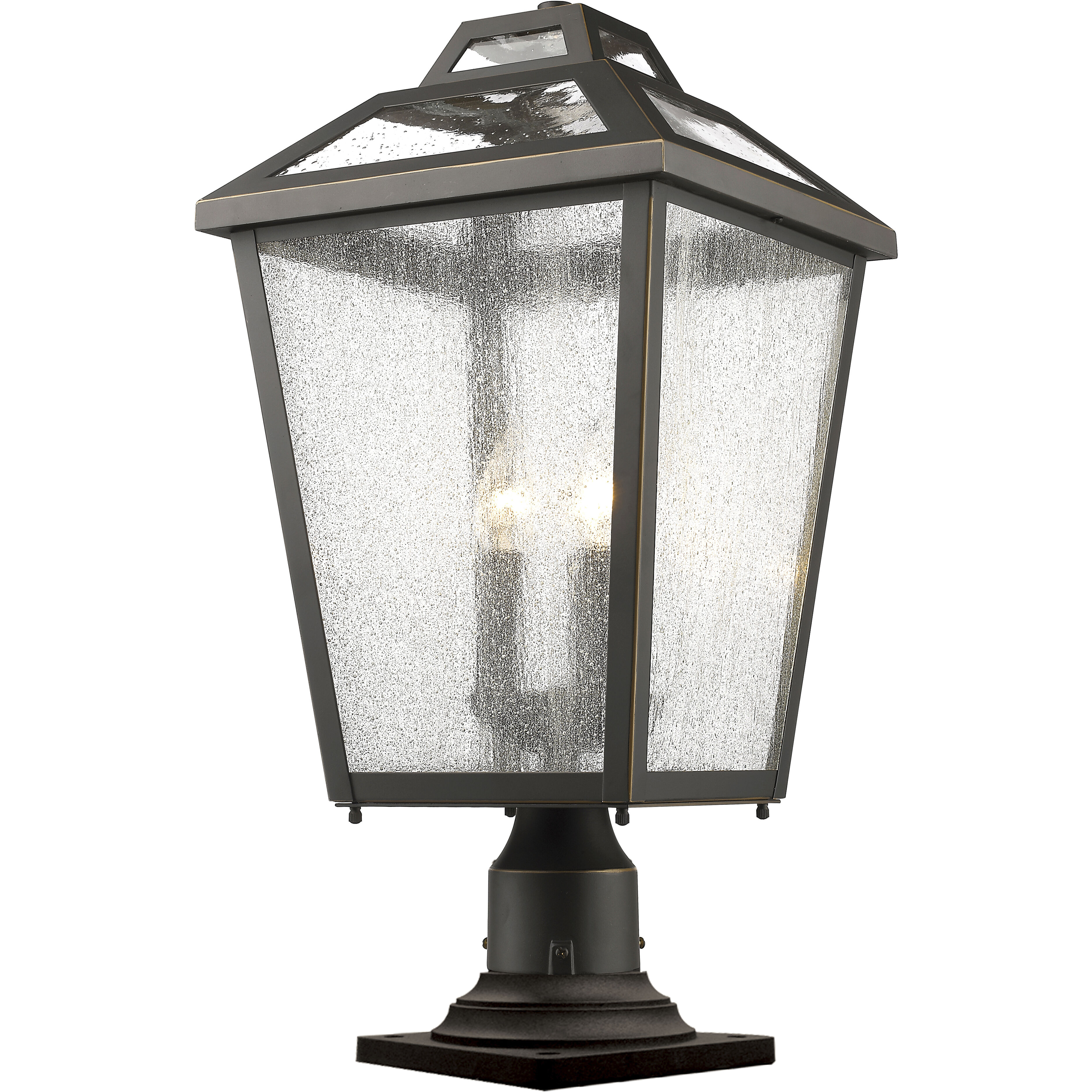 Bayland 3 Light 11.00 inch Post Light & Accessory