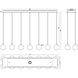 Iissa 14 Light 15.5 inch Black Chandelier Ceiling Light in Mixed