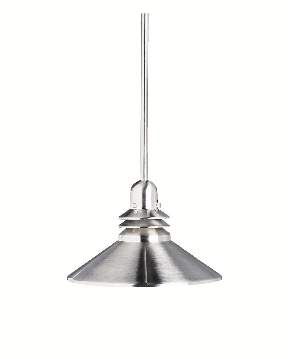 Grenoble 1 Light 11 inch Brushed Nickel Mini Pendant Ceiling Light
