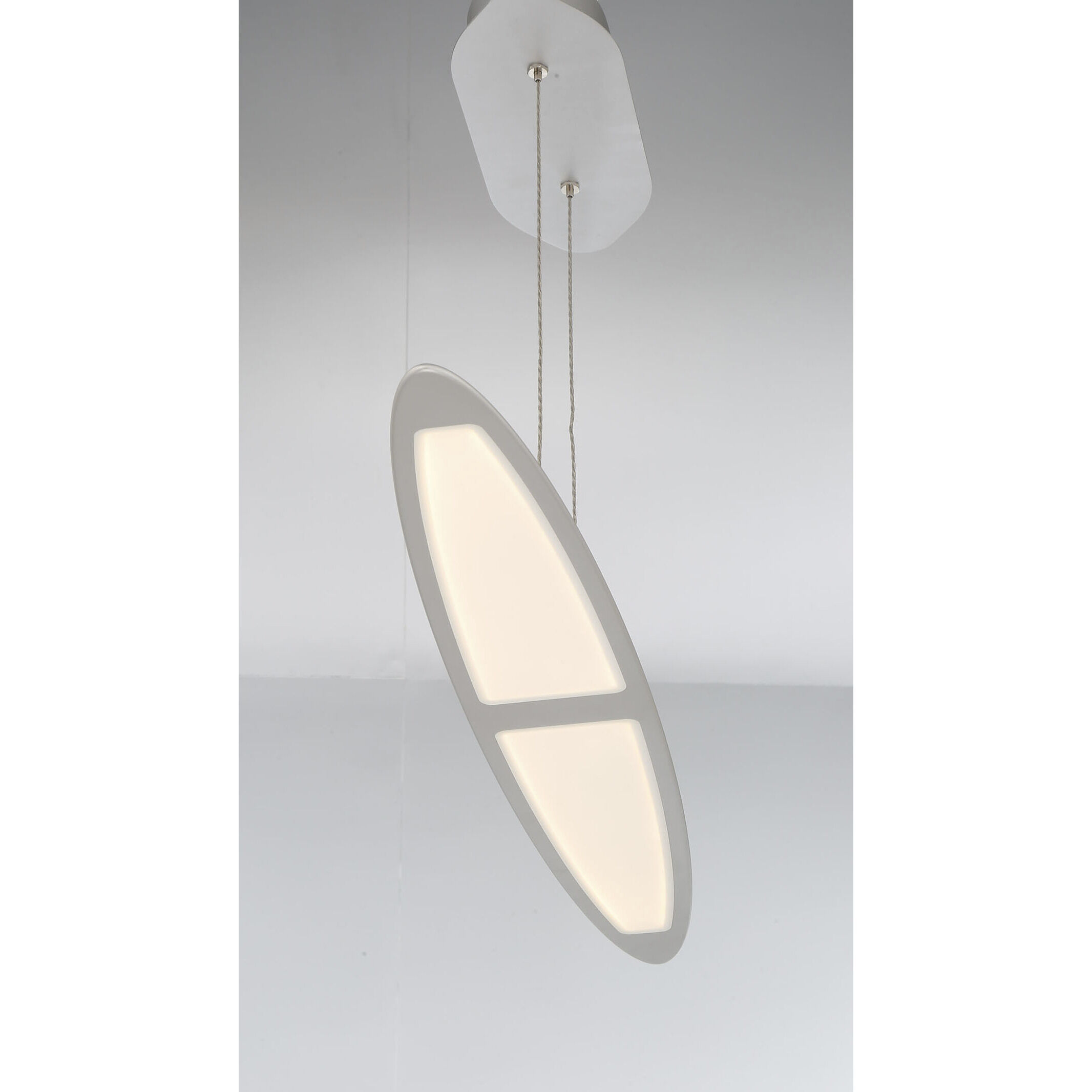 Ormont LED 6 inch Brushed Nickel Chandelier Ceiling Light