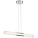Crossley LED 3 inch Chrome Pendant Ceiling Light