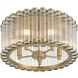 Glasbury 5 Light 17.75 inch Gold Flush Mount Ceiling Light