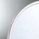 Serin 36 X 30 inch Satin Nickel-Black Mix LED Mirror in Satin Nickel/ Black