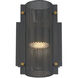 Westcliffe LED 8 inch Gold and Black Outdoor Wall Sconce