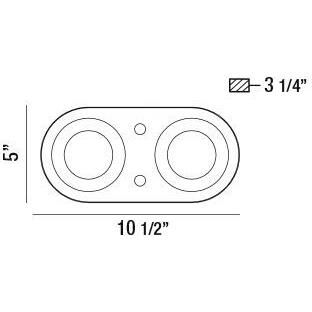 Nymark LED 5 inch White Ceiling Flush Mount Ceiling Light
