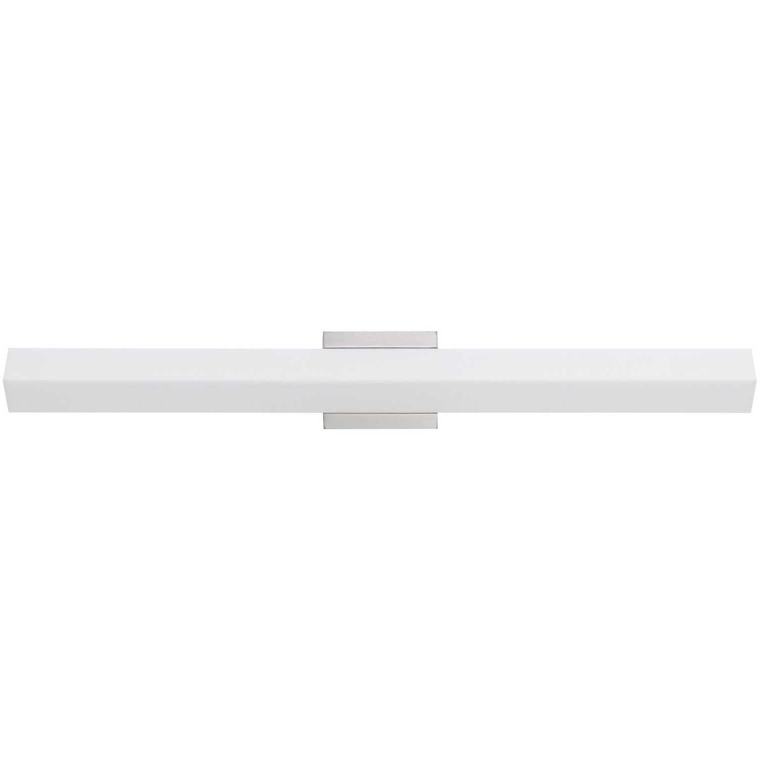 Signature 1 Light 36 inch Brushed Steel Vanity Light Wall Light, Large