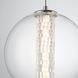 Atomo LED 8.75 inch Chrome Pendant Ceiling Light