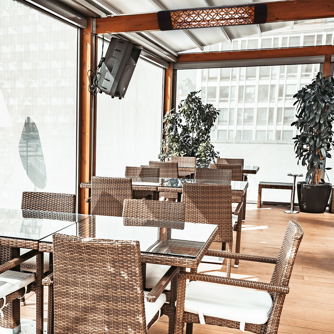 EF25 Series 9 X 8 inch Black Electric Patio Heater in Standard