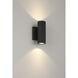 Plaza 60 LED 7.09 inch Black Outdoor Wall Mount