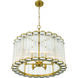 Glasbury 6 Light 24 inch Gold Chandelier Ceiling Light