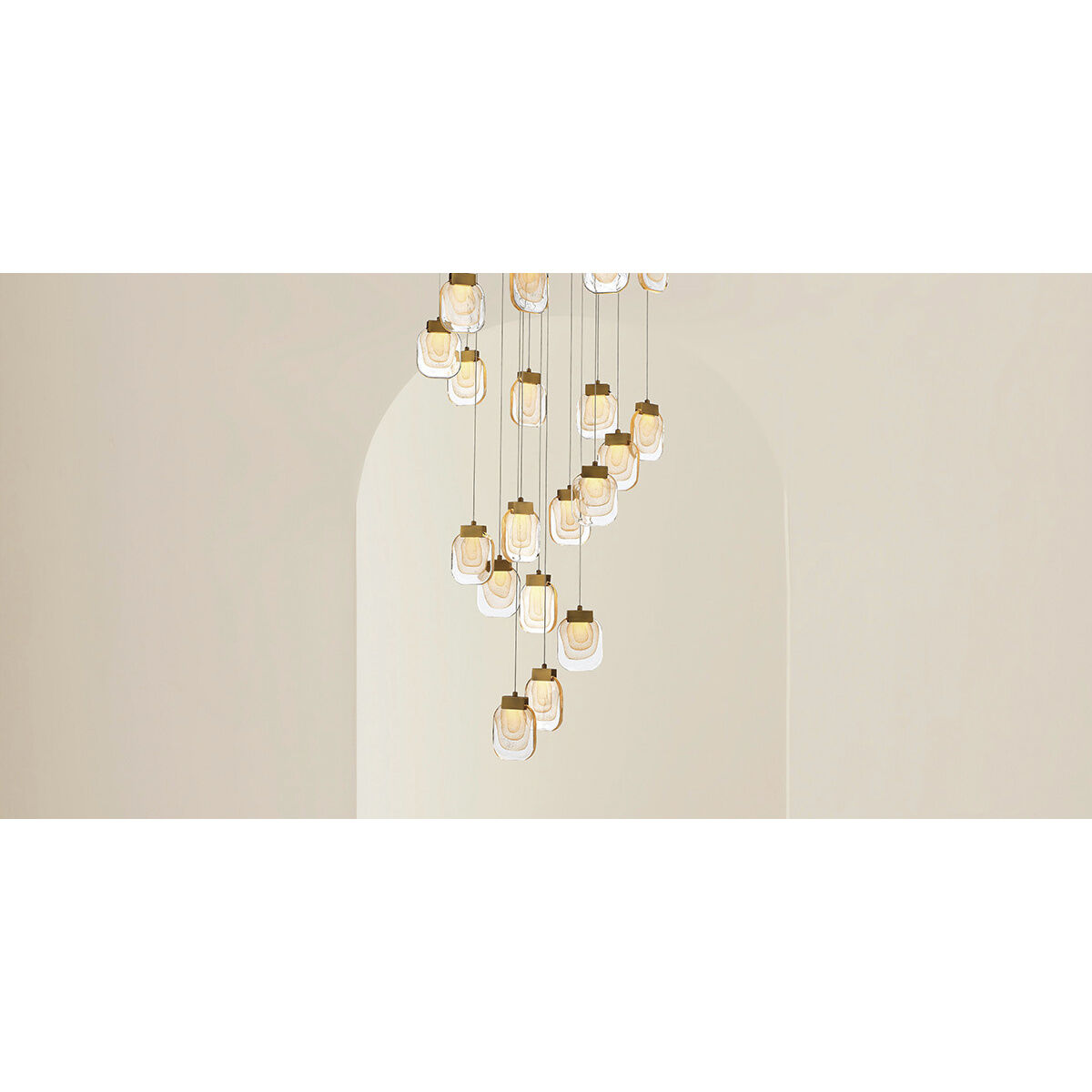 Paget LED 28.75 inch Gold Chandelier Ceiling Light