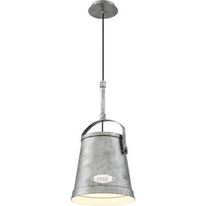 Turin 1 Light 12 inch Antique Silver Pendant Ceiling Light, Small