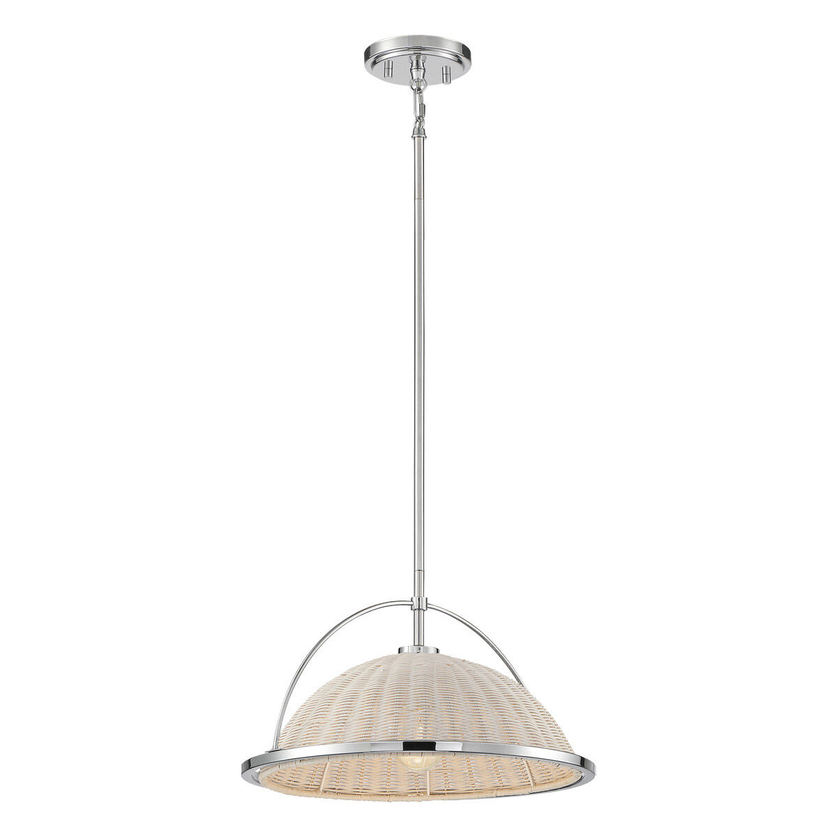 Celeste 1 Light 16 inch Chrome Semi-Flush Mount Ceiling Light