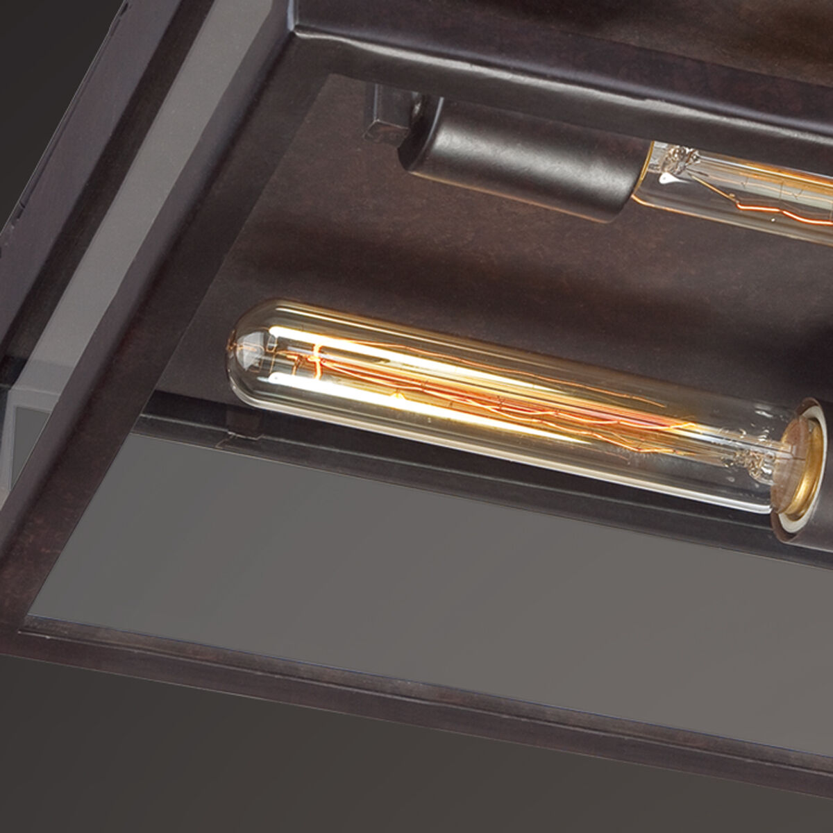 Retto 2 Light 13 inch Bronze Outdoor Flush Mount