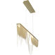 Tenda Linear Chandelier Ceiling Light in Gold