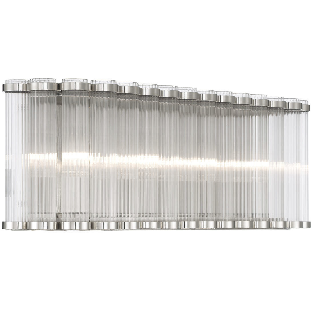 Glasbury 4 Light 23.75 inch Polished Nickel Vanity Light Wall Light