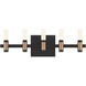 Albany LED 20 inch Brass and Black Vanity Light Wall Light
