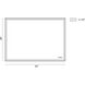 Nixon 42 X 30 inch Anodized Silver LED Mirror