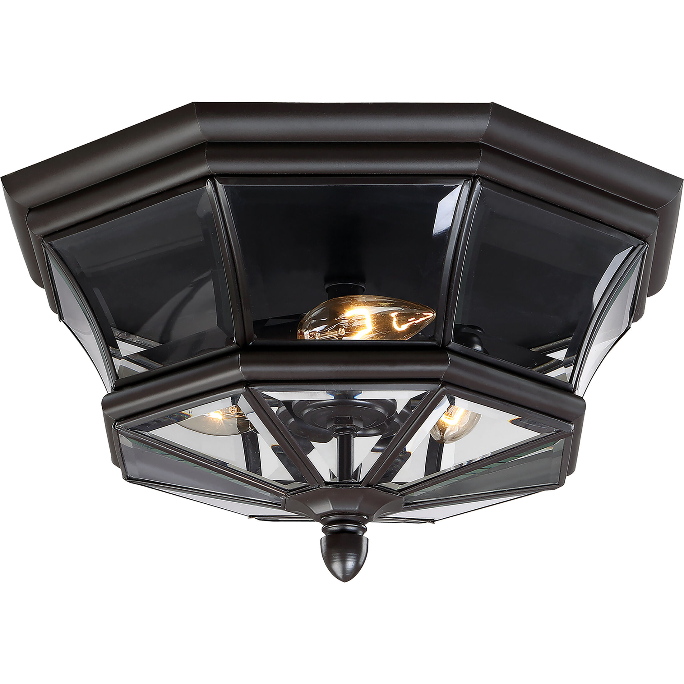 Newbury 3 Light 15.25 inch Outdoor Ceiling Light